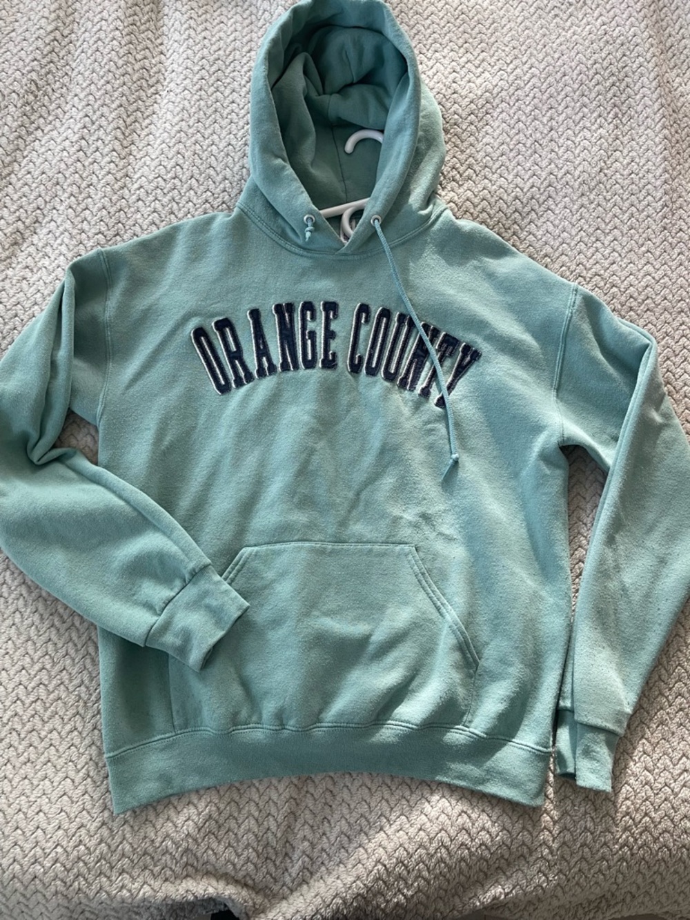 Mint Green "Orange County" Embroidered Hoodie